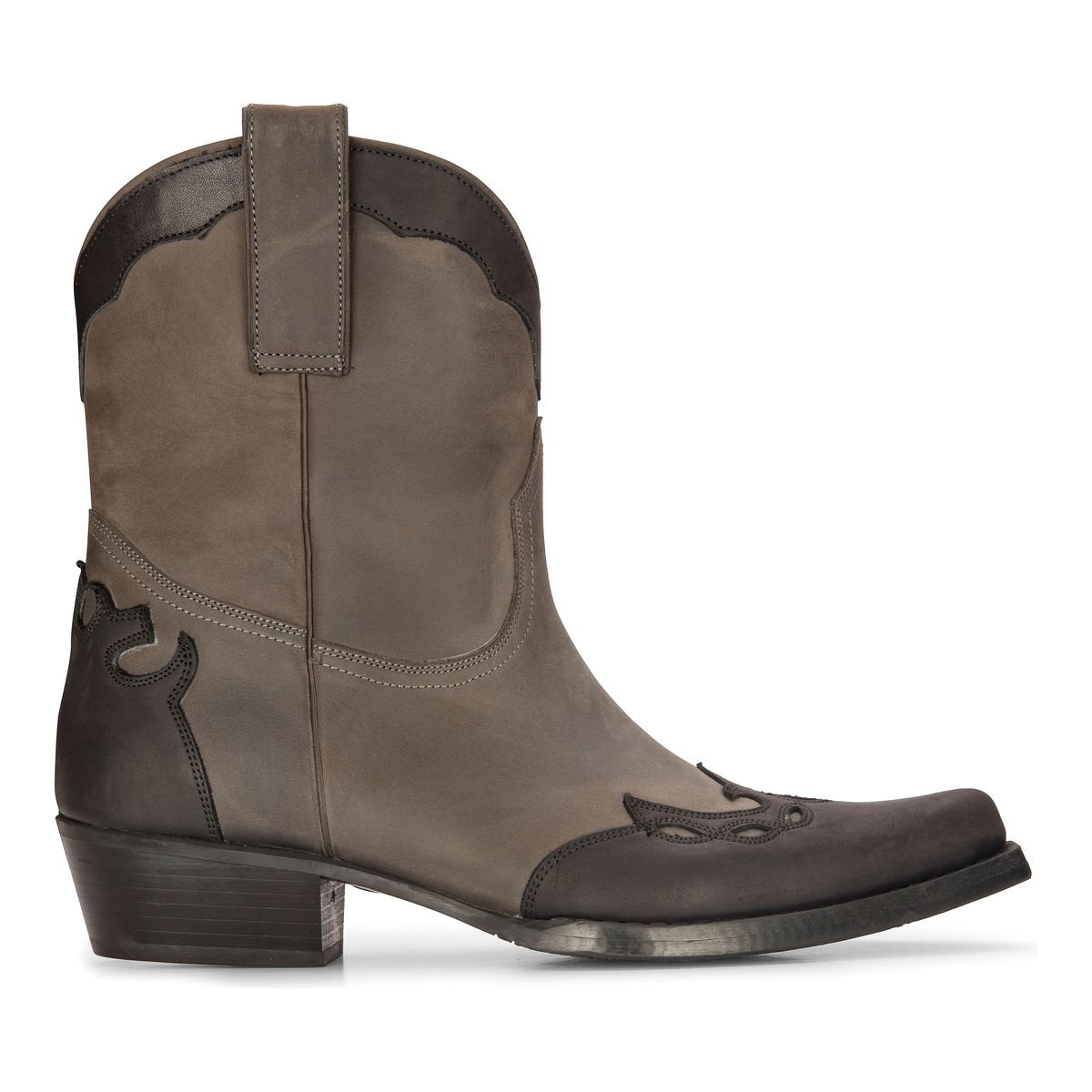 Zweifarbige Western-Cowboystiefel