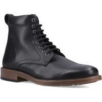 Klassische Schnürstiefel aus genarbtem Leder