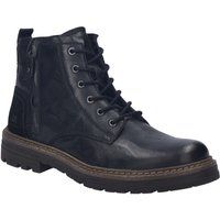 Robuste Lederstiefeletten mit Schnürung