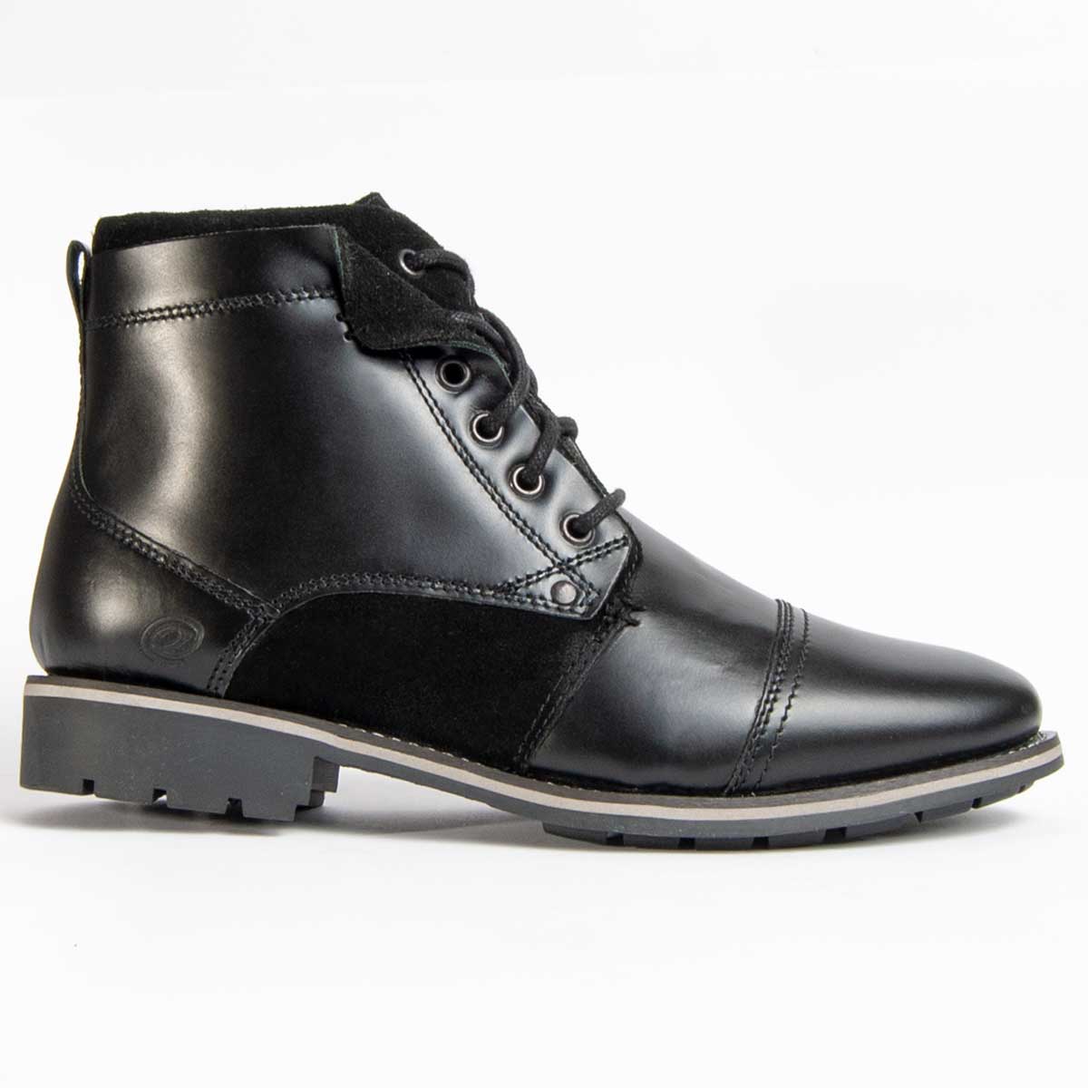 Lederstiefel zum Schnüren mit Zehenkappe