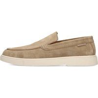 Minimalistische Slipper aus Wildleder