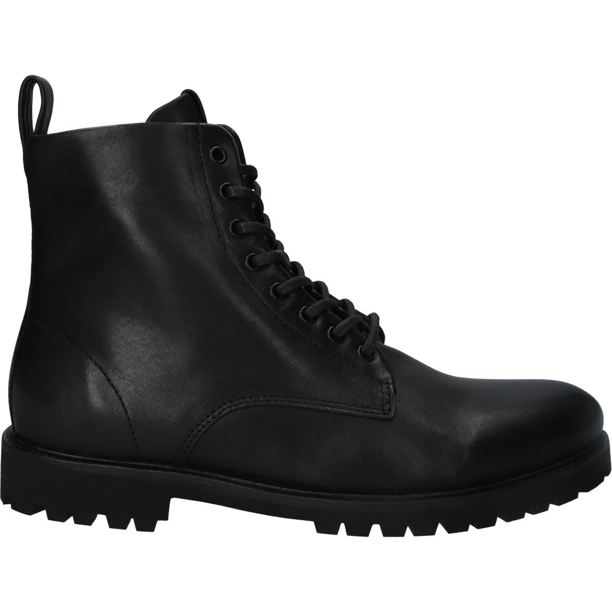 Minimalistische Leder-Schnürstiefel