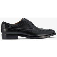 Klassischer Leder Brogue Derby Schuh