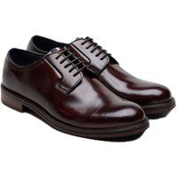 Klassische polierte Leder-Derbyschuhe