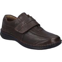 Klassischer Lederschuh mit Klettverschluss
