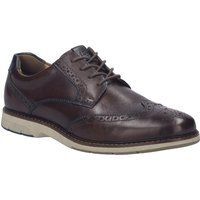 Klassische Leder-Halbschuhe mit Lochmuster