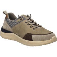 Lässige Halbschuhe im Materialmix