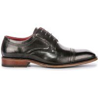 Polierte Derby-Schuhe mit Kappennaht