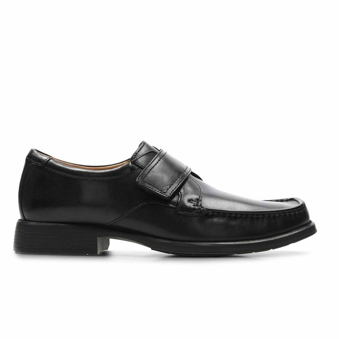 Leder-Loafer mit quadratischer Kappe