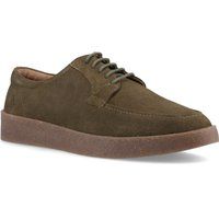 Wildleder Schnürschuhe mit Mokassin-Naht