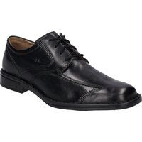 Elegante Leder-Derbys mit Karree-Spitze