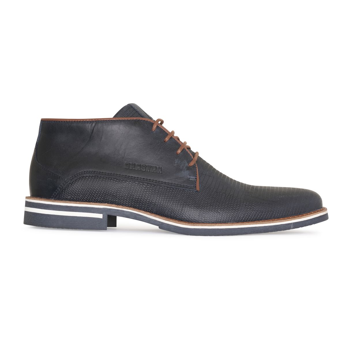 Strukturierte Leder-Chukka-Boots