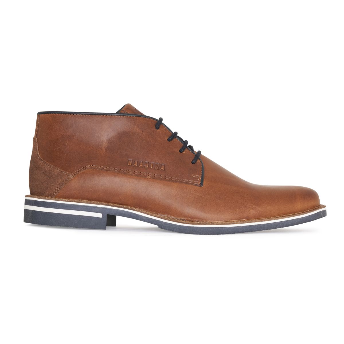 Halbhohe Derby-Schuhe aus Leder