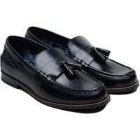 Klassische Leder-Slipper mit Quasten