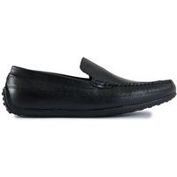 Klassische Loafer aus Narbenleder