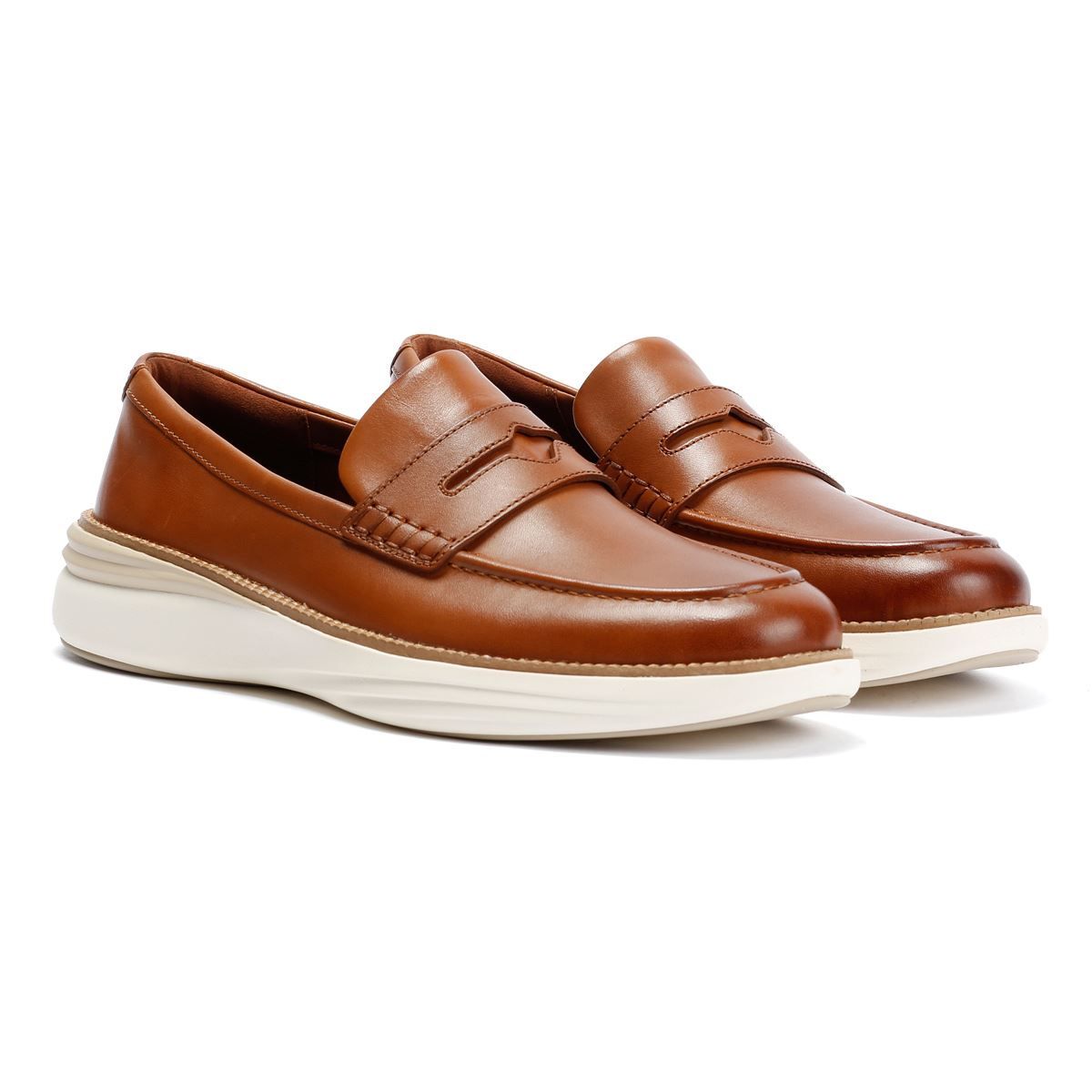 Leder Penny Loafer mit sportlicher Sohle