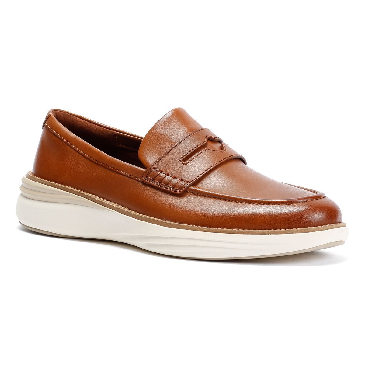 Leder Penny Loafer mit sportlicher Sohle