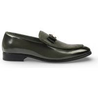 Elegante Lackleder-Loafer mit Schleife