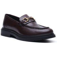 Leder-Loafer mit Trensenspange und Profilsohle