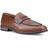 Penny-Loafer aus geprägtem Leder