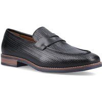 Strukturierte Penny-Loafer aus Leder