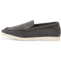 Klassische Slipper in Veloursoptik
