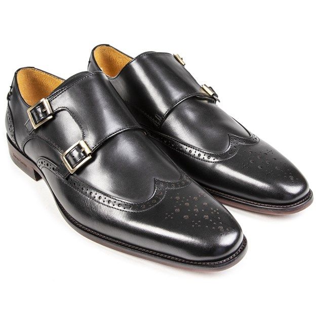 Elegante Doppel-Monks mit Brogue-Details