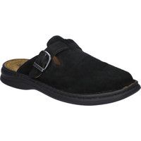 Klassischer Veloursleder-Clog mit Schnalle