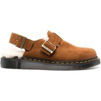 Gefütterte Slingback-Maultiere aus Wildleder