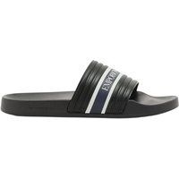Pool-Sandalen mit Logo und Kontraststreifen