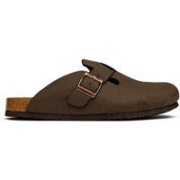 Geschlossene Mules mit verstellbarer Schnalle
