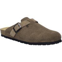 Suede-Clogs in Kord-Optik