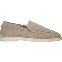 Minimalistische Slipper aus Wildleder