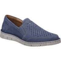 Perforierte Slipper aus Nubukleder