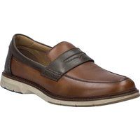 Klassische zweifarbige Leder-Loafer