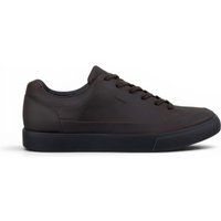 Wasserdichte Leder-Sneaker mit flachem Schaft