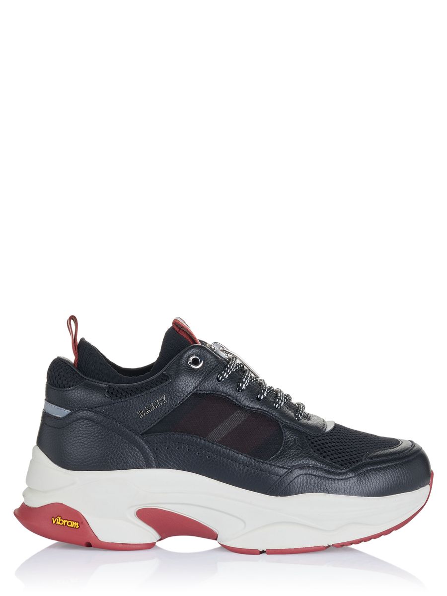 Klobige Low-Top Leder-Sneaker