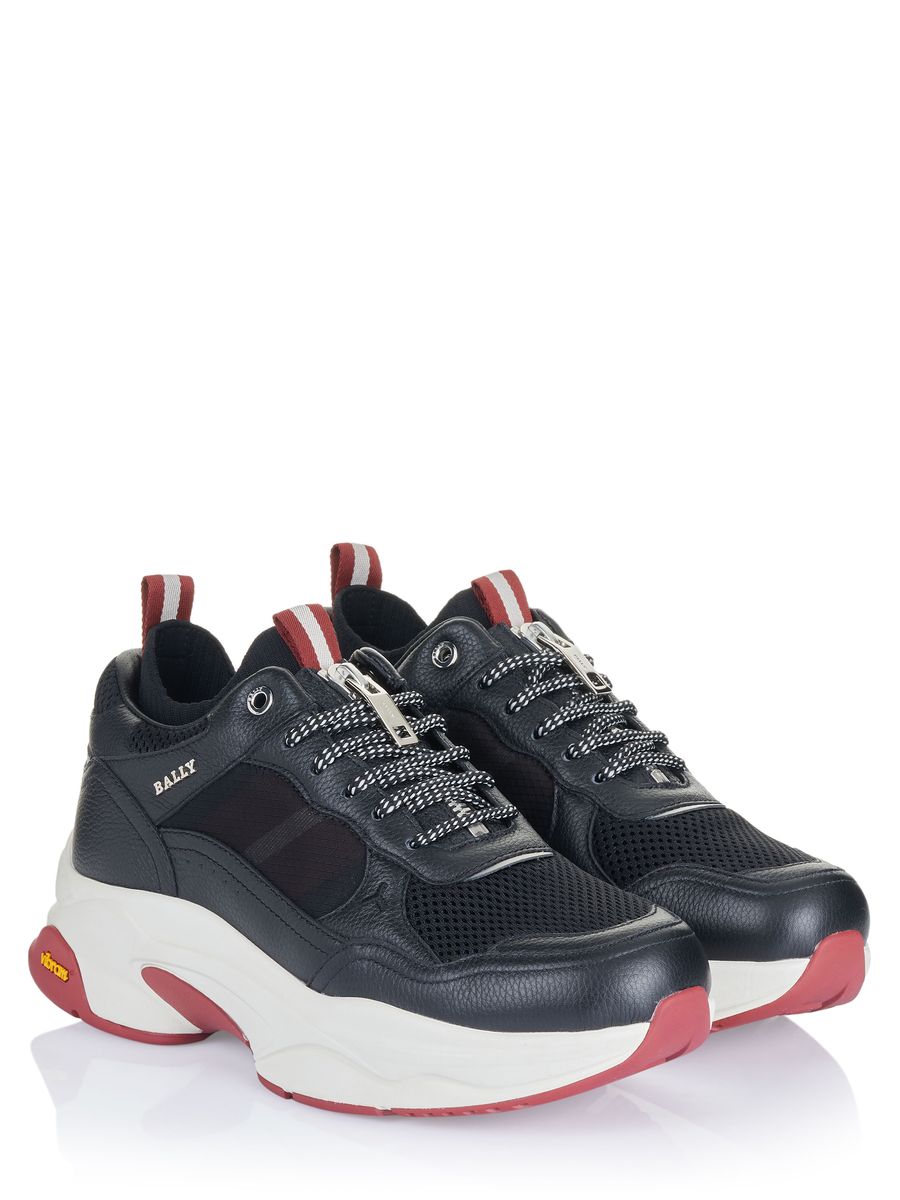 Klobige Low-Top Leder-Sneaker