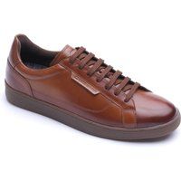 Minimalistische Low-Top-Leder-Sneaker