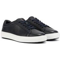 Minimalistische Low-Tops aus Narbenleder