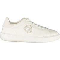 Minimalistische Low-Top-Sneaker im Materialmix