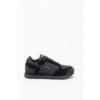 Zweifarbige Wildleder- und Textilsneaker