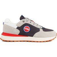 Retro-Sneaker aus Mesh und Wildleder