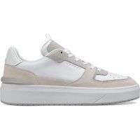 Clean Leder- und Wildleder-Plateausneaker