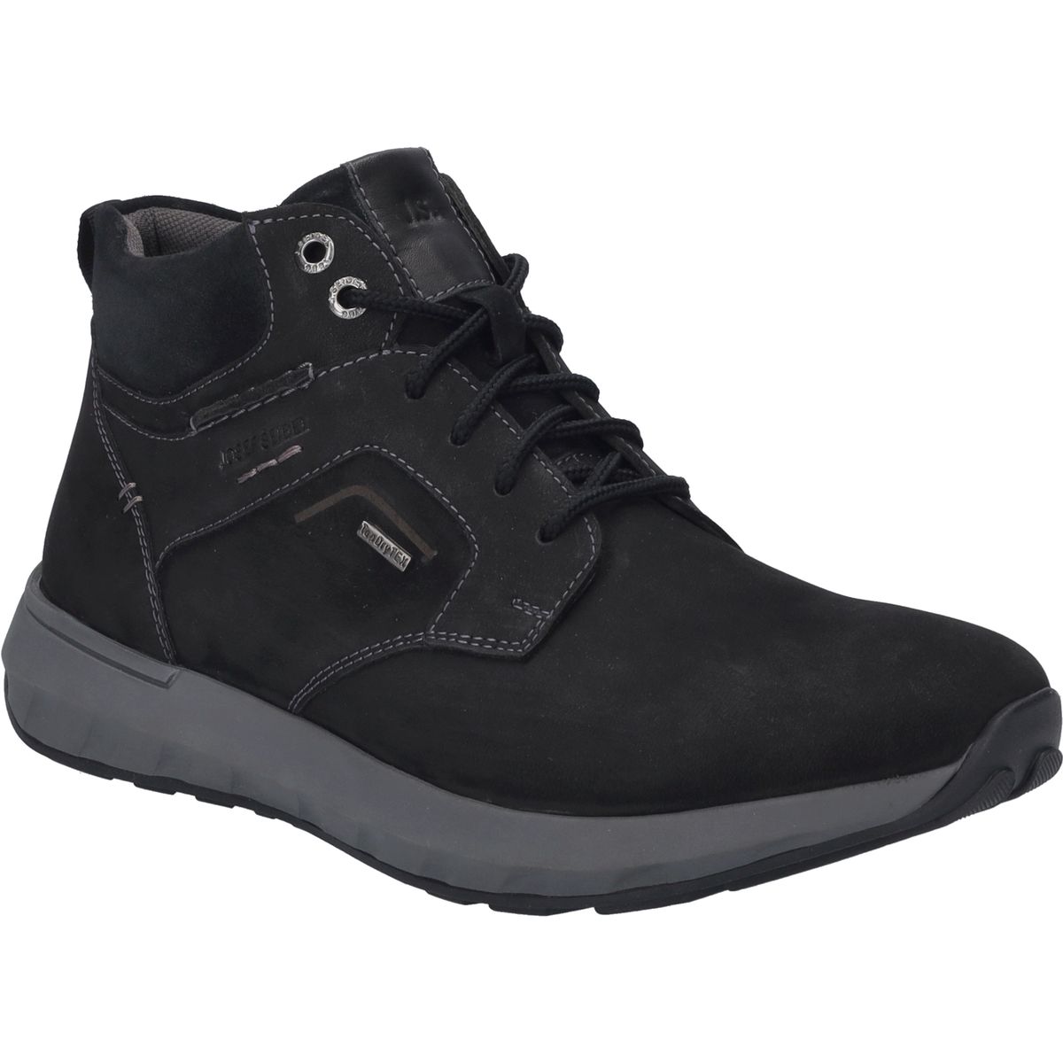 Wasserabweisender Nubuk Mid-Top Sneaker