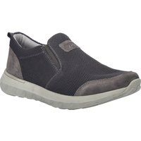 Slip-On Sneaker aus Textil und Veloursleder