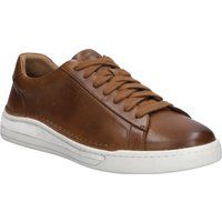 Minimalistischer Leder-Sneaker mit flacher Sohle