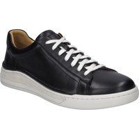 Minimalistische Kalbsleder-Sneaker mit Gummisohle