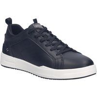 Minimalistische Leder-Sneaker mit Kontrastsohle