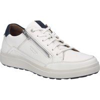 Leder-Sneaker mit seitlichem Reißverschluss